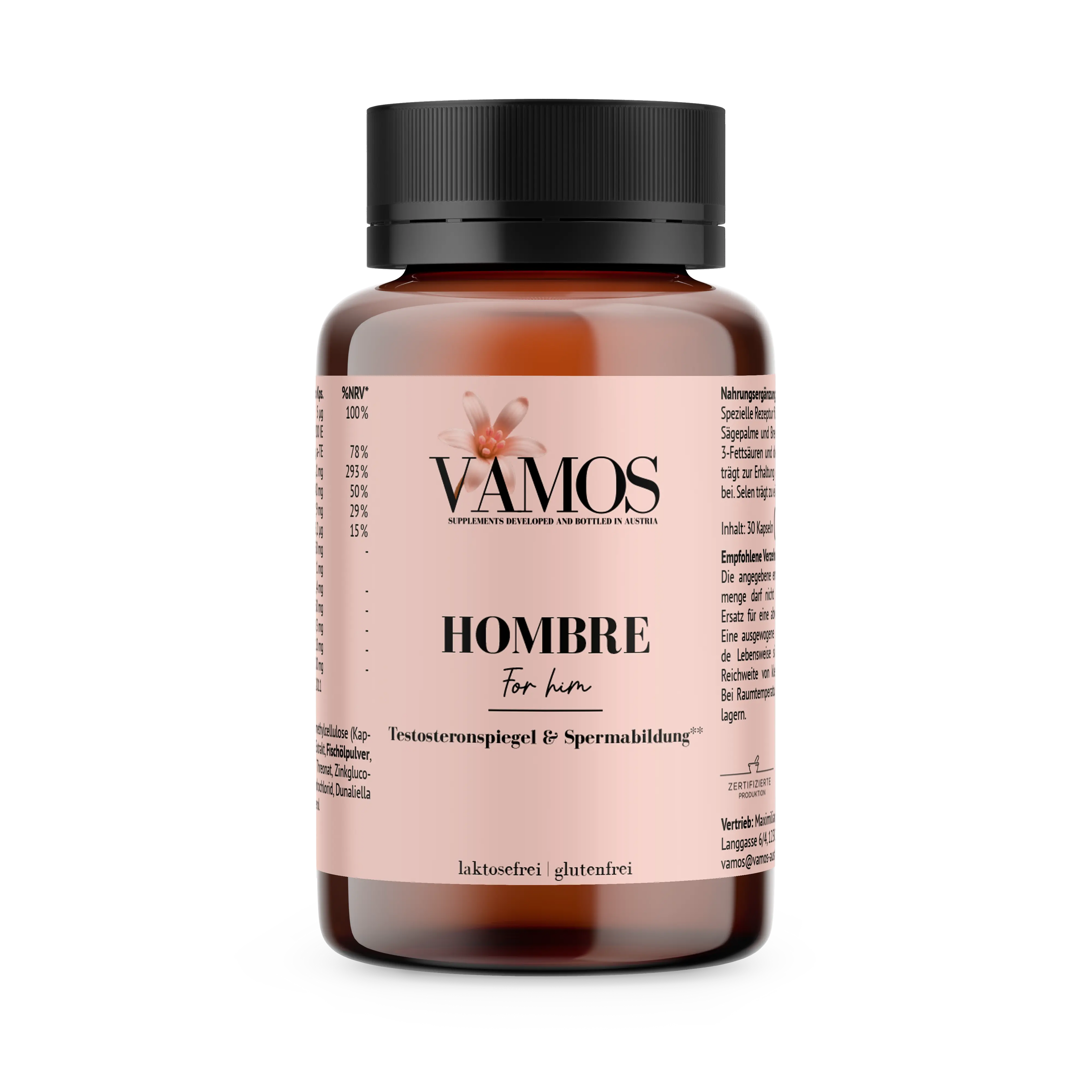 VAMOS HOMBRE (Testosteronspiegel & Spermabildung) - VAMOS AUSTRIA