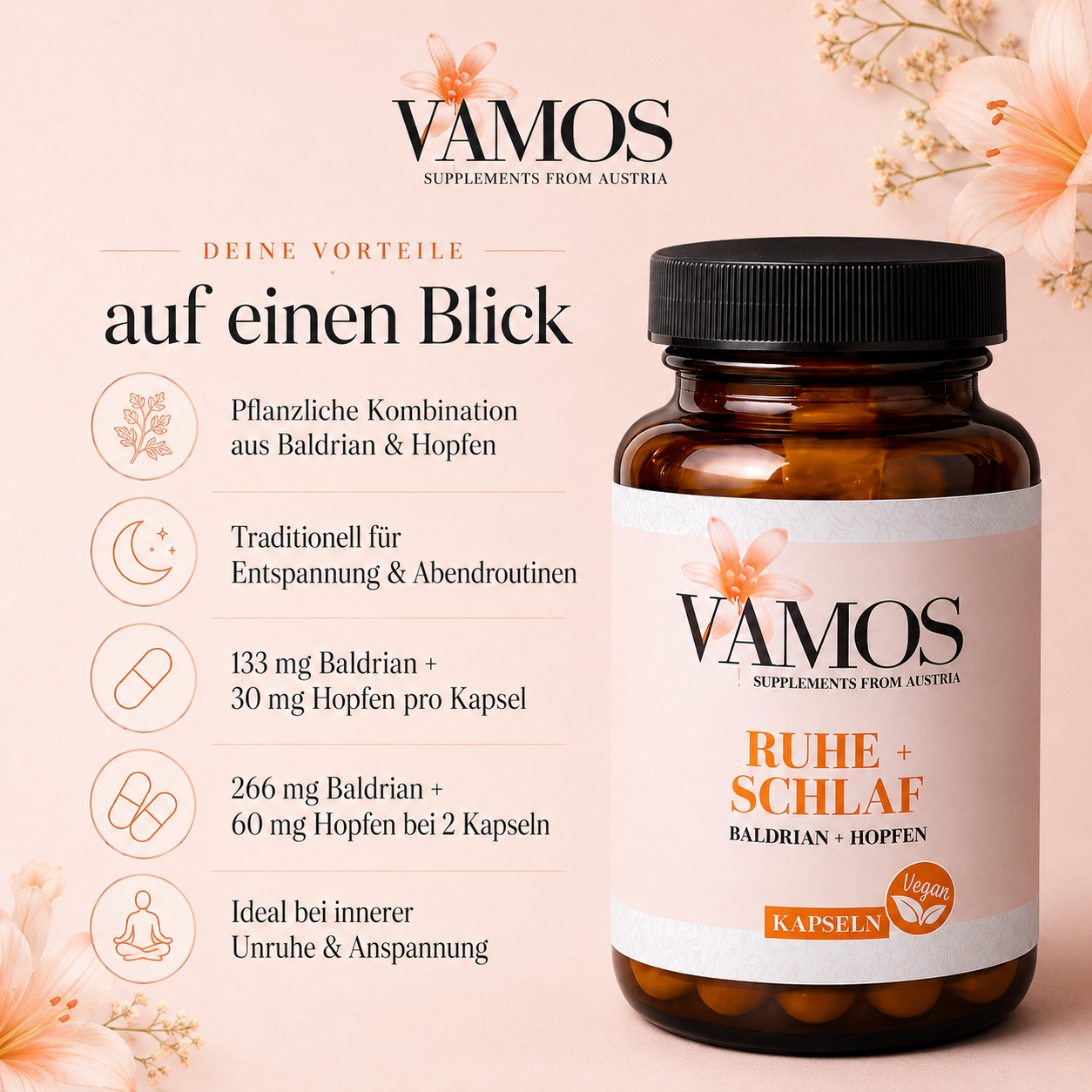 VAMOS RUHE + SCHLAF